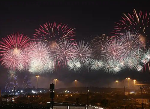 团风县焰火晚会